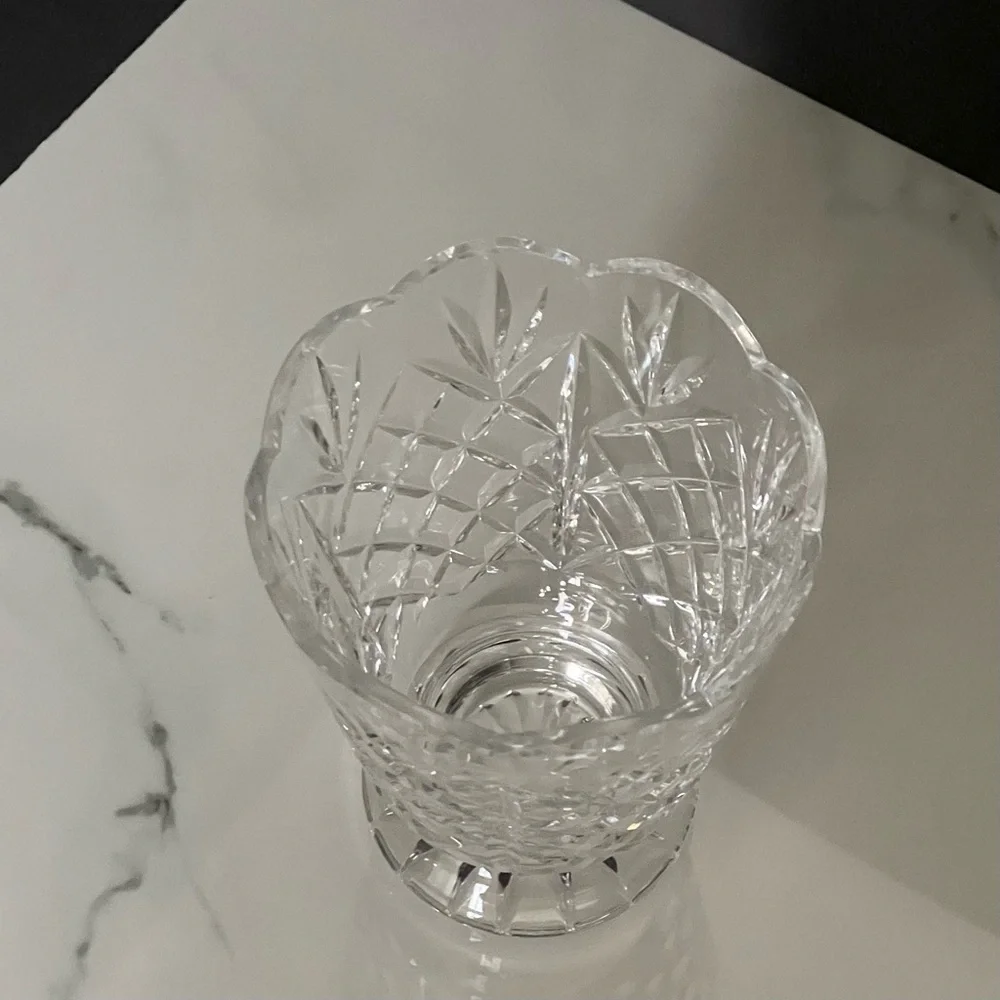 Footed Scalloped Vase - Kilbarry by Waterford Crystal